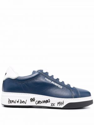 Lær sneakers Dsquared2 blå