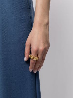 Prsten Bottega Veneta zlatý