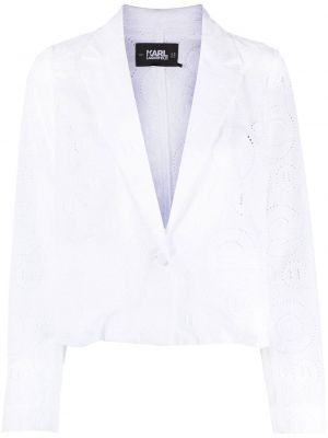 Blazer di pizzo Karl Lagerfeld bianco