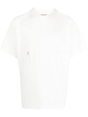 Bavlnené tričko Damir Doma biela