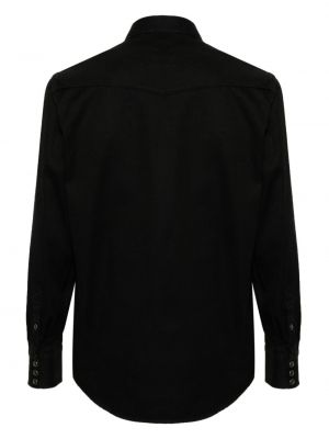 Koszula bawełniana Pt Torino czarna