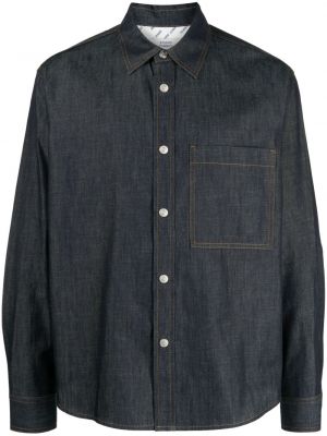 Rifľová košeľa Studio Tomboy modrá