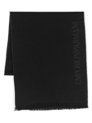 Sciarpa di lana Emporio Armani nero