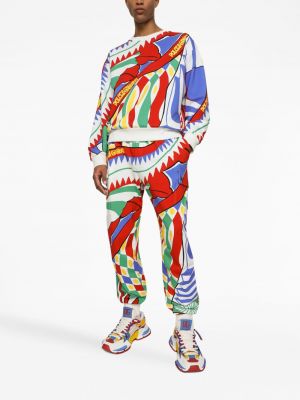 Bavlněné sportovní kalhoty s potiskem Dolce & Gabbana