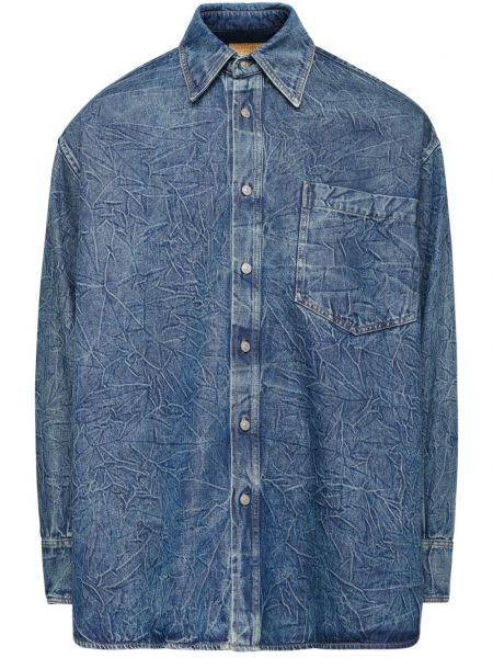 Denim skjorte Mm6 Maison Margiela blå