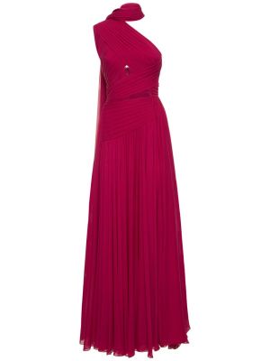 Šifonové dlouhé šaty Elie Saab fialové