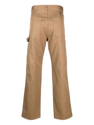 Bavlněné rovné kalhoty Filippa K hnědé