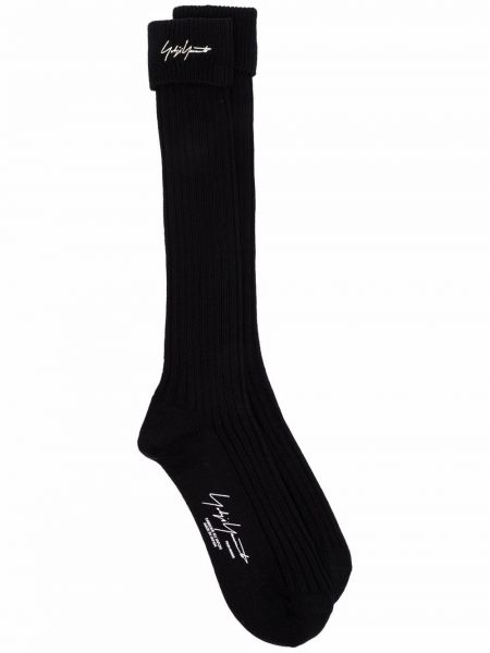 Calcetines con bordado Yohji Yamamoto negro