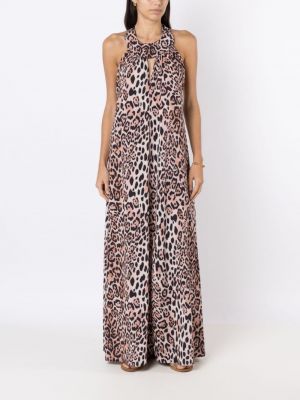 Leopardí šaty s potiskem Brigitte hnědé