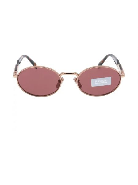 Gafas de sol de oro rosa Prada