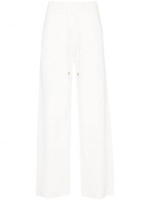 Relaxed спортни панталони от джърси Pinko бяло