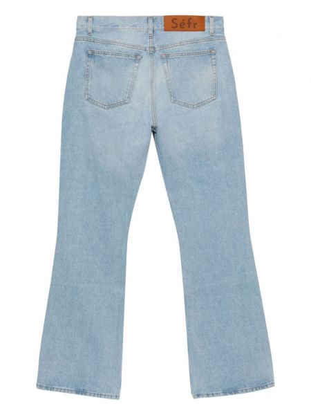 High waist bootcut jeans ausgestellt Séfr