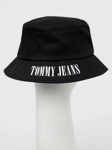 Kapelusz bawełniany Tommy Jeans czarny