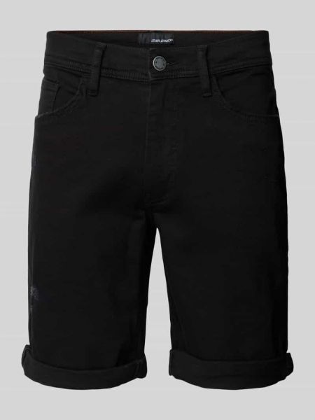 Szorty jeansowe slim fit z kieszeniami Blend czarne