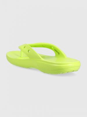 Lapos talpú flip-flop Crocs zöld