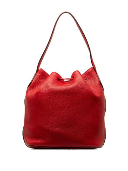 Dabīgās ādas soma Gucci Pre-owned sarkans