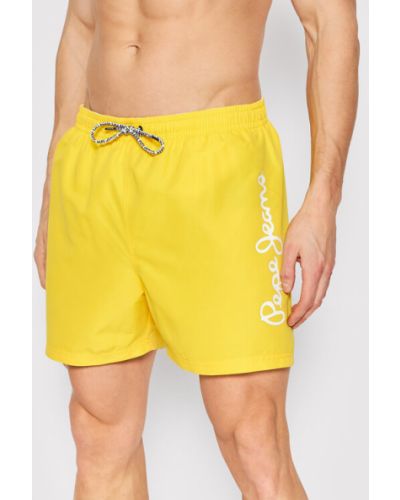 Shorts di jeans Pepe Jeans giallo
