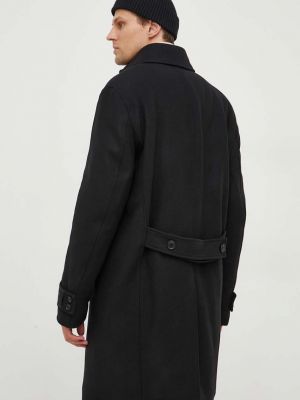 Vlněný kabát Drykorn černý
