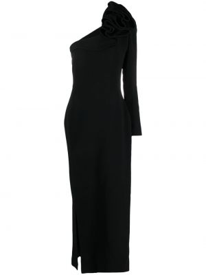 Κοκτέιλ φόρεμα με βολάν Elie Saab μαύρο