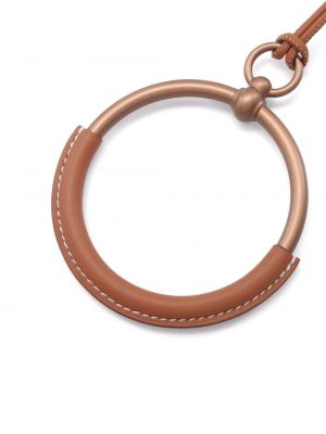 Kožený náhrdelník Hermès hnědý