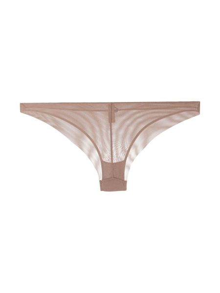 Transparenter low waist unterhose Maison Close pink