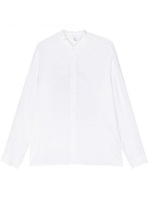 Λινό πουκάμισο με όρθιο γιακά Transit λευκό