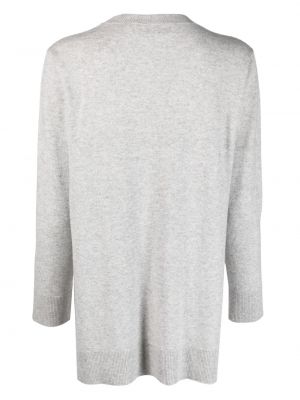 Vlněný svetr s kulatým výstřihem Lamberto Losani šedý