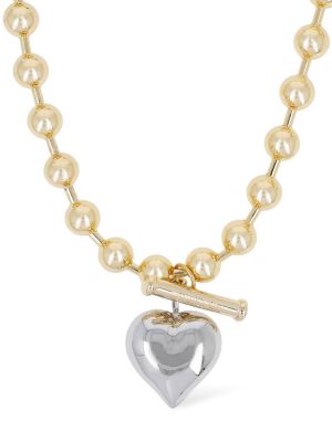Chunky náhrdelník se srdcovým vzorem Timeless Pearly