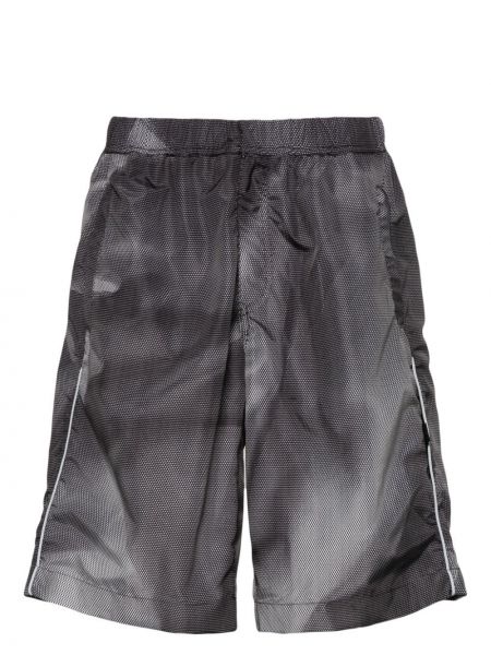 Shorts de sport à imprimé à motif géométrique 44 Label Group noir