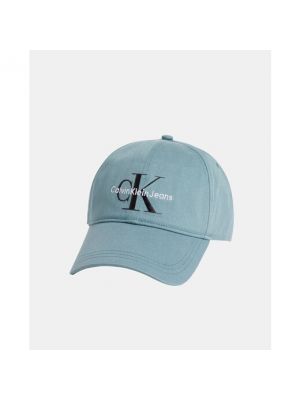 Gorra de algodón Calvin Klein Jeans azul