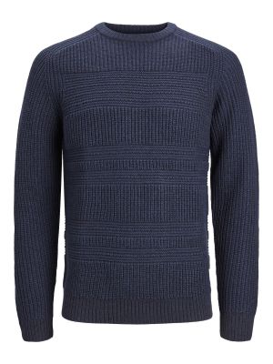 Дълъг пуловер Jack & Jones синьо