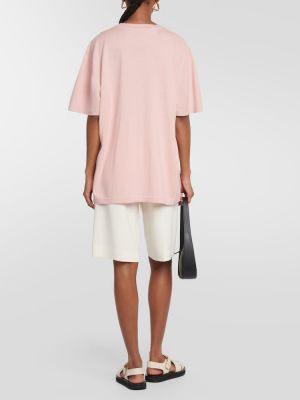 Bavlnené kašmírové tričko Extreme Cashmere ružová