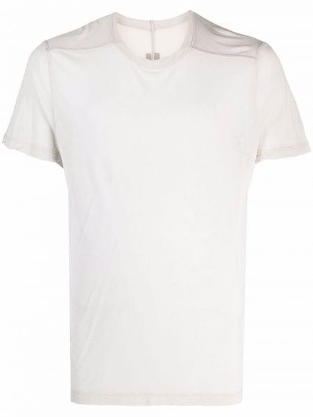Camiseta ajustada de cuello redondo Rick Owens gris