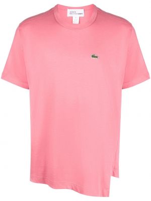 Kokvilnas t-krekls Comme Des Garçons Shirt rozā
