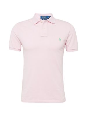 Тениска с копчета slim Polo Ralph Lauren розово