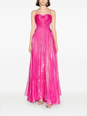 Průsvitné večerní šaty Maria Lucia Hohan růžové