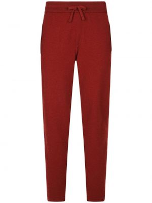 Кашмирени спортни панталони Dolce & Gabbana червено