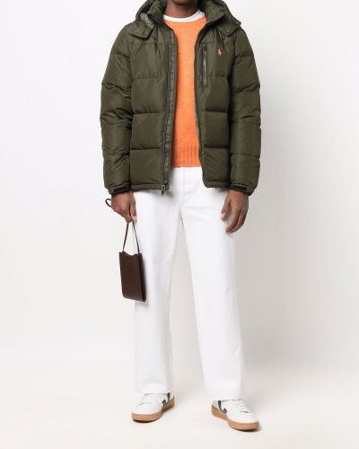Dūnu jaka ar kapuci Polo Ralph Lauren zaļš