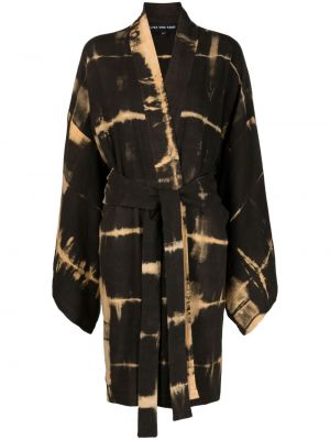 Памучно палто с tie-dye ефект Lisa Von Tang