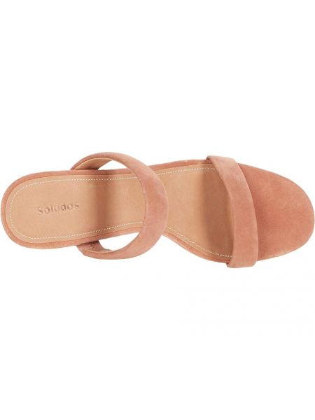Туфли на каблуке Soludos розовые