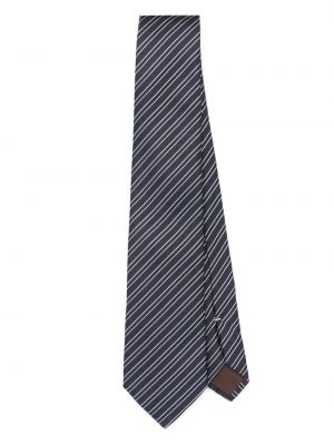 Pruhovaná hodvábna kravata Canali