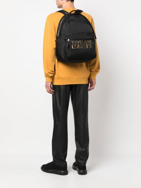 Plecak na zamek z nadrukiem Versace Jeans Couture
