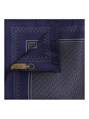 Шелковый платок Zilli синий