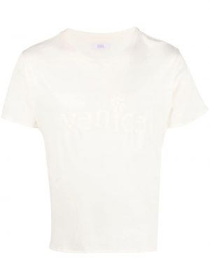 Тениска с принт Erl бяло