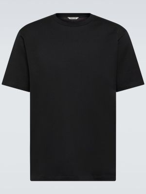 T-shirt di cotone Auralee nero