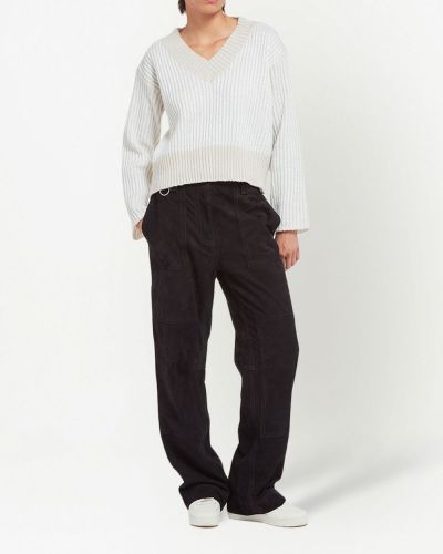 Pullover mit v-ausschnitt Apparis weiß