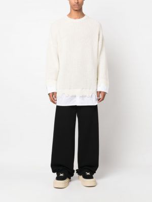 Apgrūtināti džemperis Mm6 Maison Margiela balts