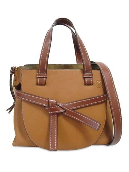 Leder shopper handtasche Loewe Pre-owned braun