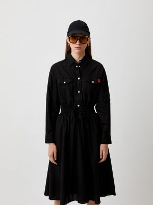 Платье-рубашка Love Moschino черное