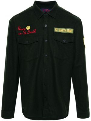Košeľa s výšivkou Mc2 Saint Barth zelená
